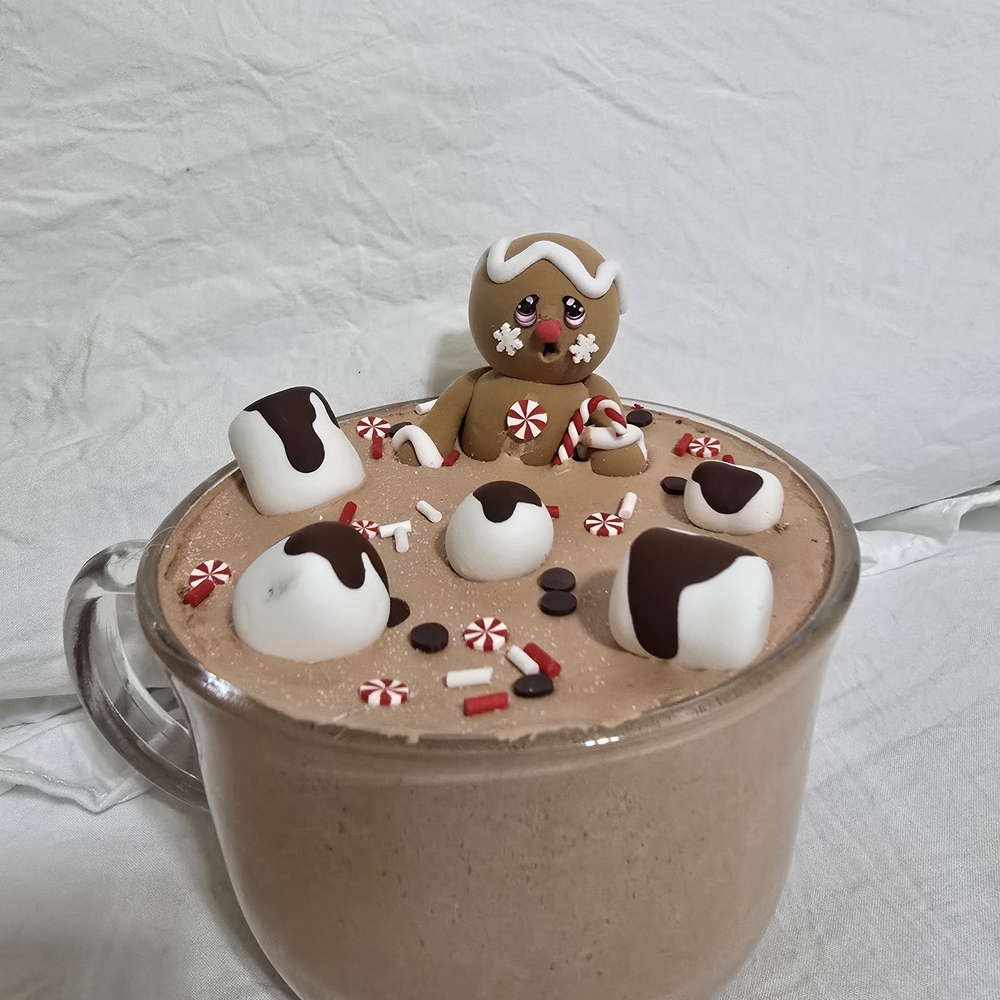 Cute Large Gingerbread Hot Chocolate Mug